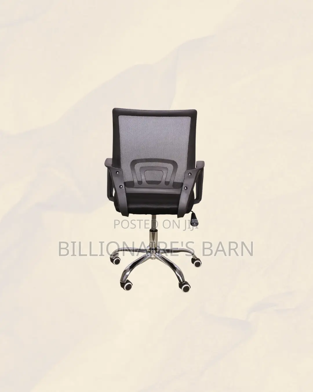 Secretarial Chair Ergonomic Fabric Seat Lumbar Support Professional