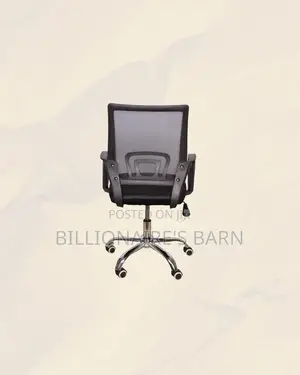 Secretarial Chair Ergonomic Fabric Seat Lumbar Support Professional