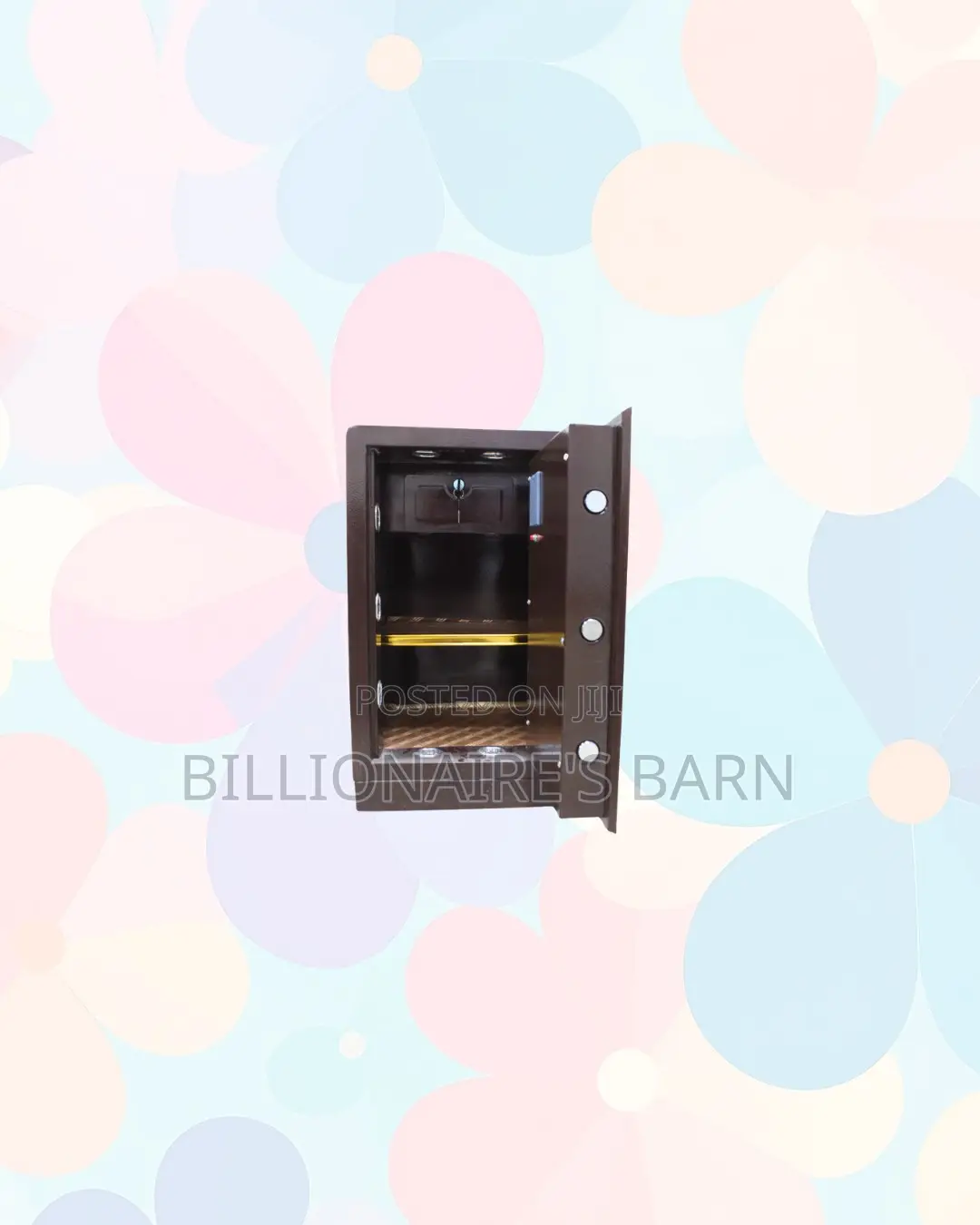Fireproof Biometric Steel Safe 60 Kg Dual Alarm Plus Backup Key