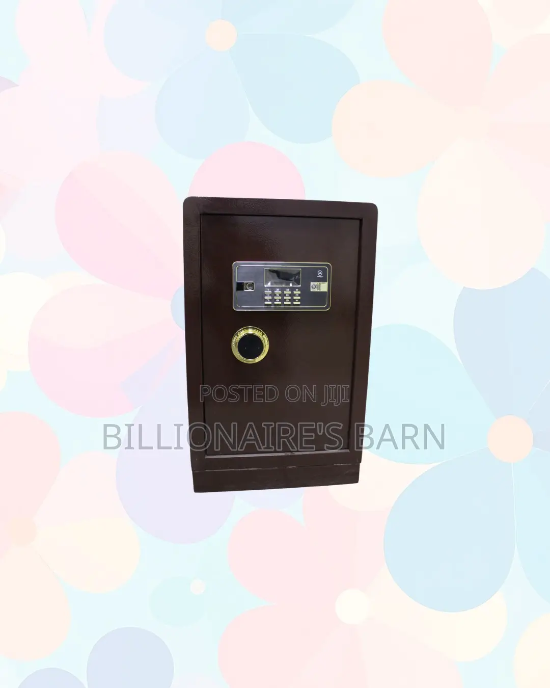 Fireproof Biometric Steel Safe 60 Kg Dual Alarm Plus Backup Key