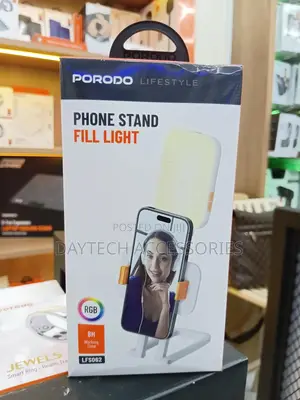 The Porodo Lifestyle Phone Stand Fill Light, Model Lfs062