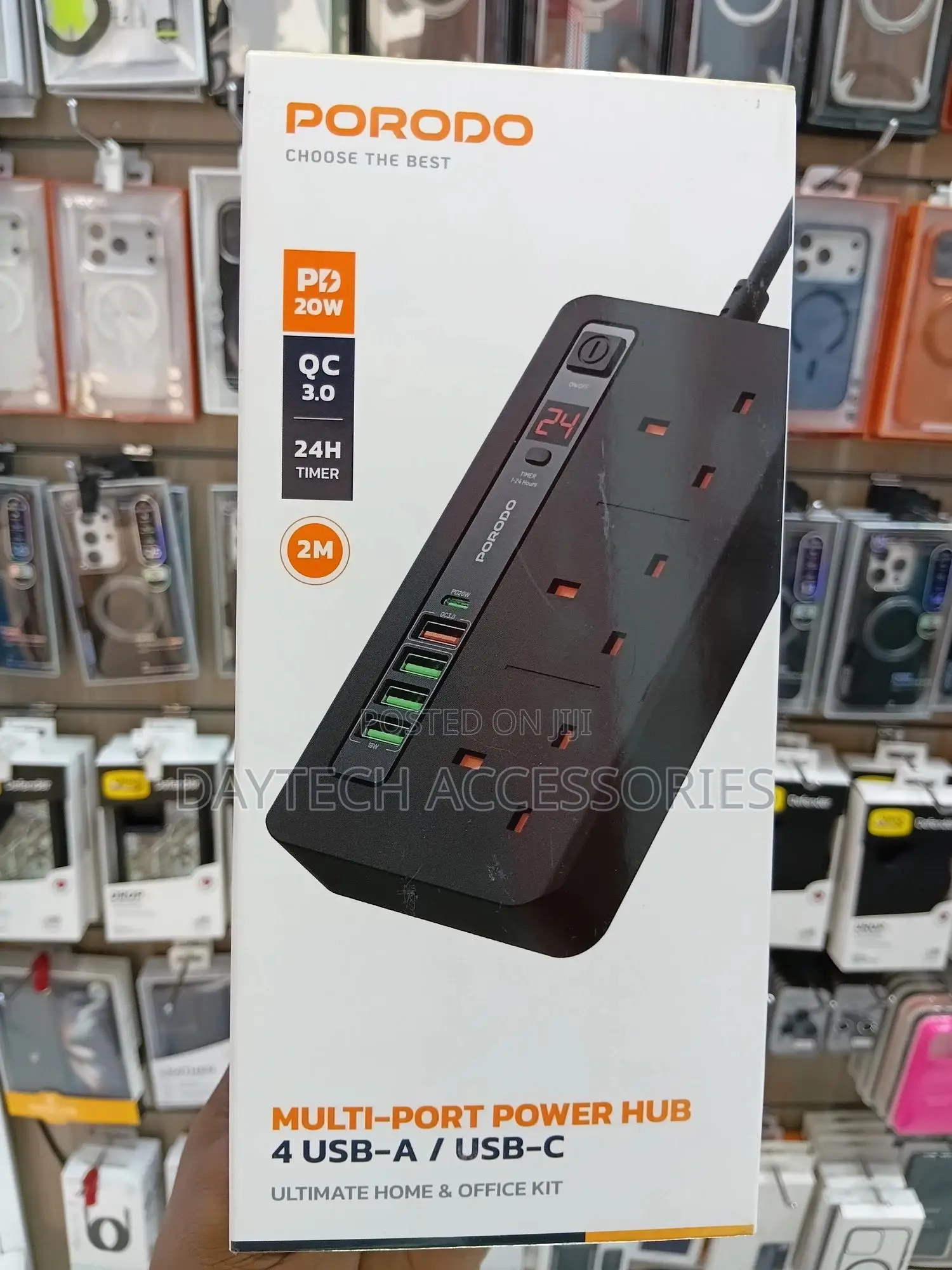 Porodo Multi-port Power Hub 4 Usb-a/Usb-c Ultimate Home Office Kit.