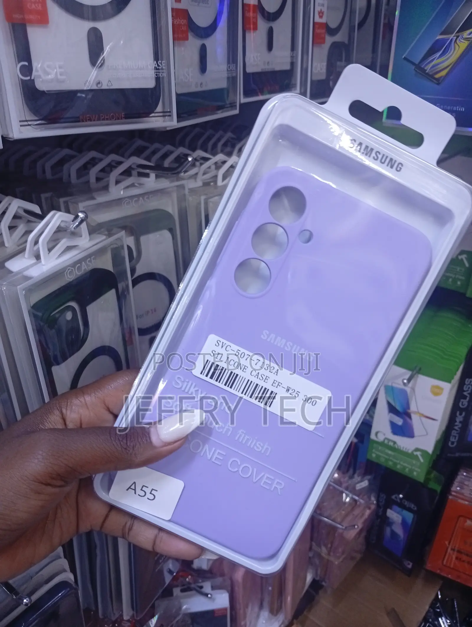 Samsung Silicone Case for Galaxy A55 Blueberry