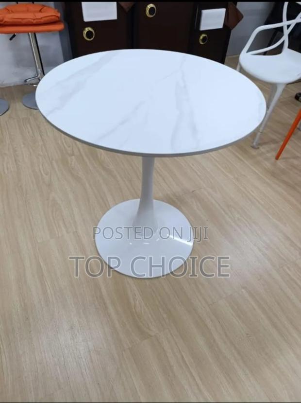 Outdoor Table, Round Marble. - main view