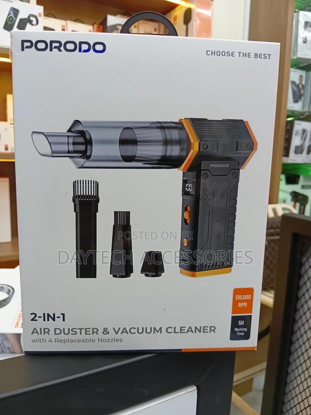 Porodo 2-in-1 Air Duster and Vacuum Cleaner.