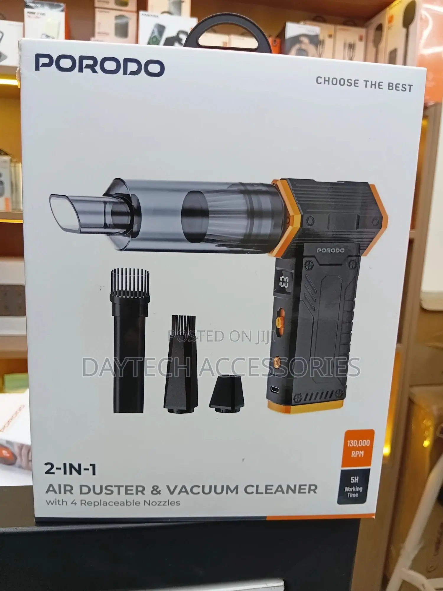 Porodo 2-in-1 Air Duster and Vacuum Cleaner.