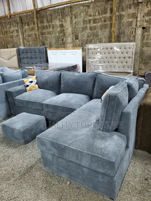 Dark Gray Elegant Fabric Sofa-Modern Living Room