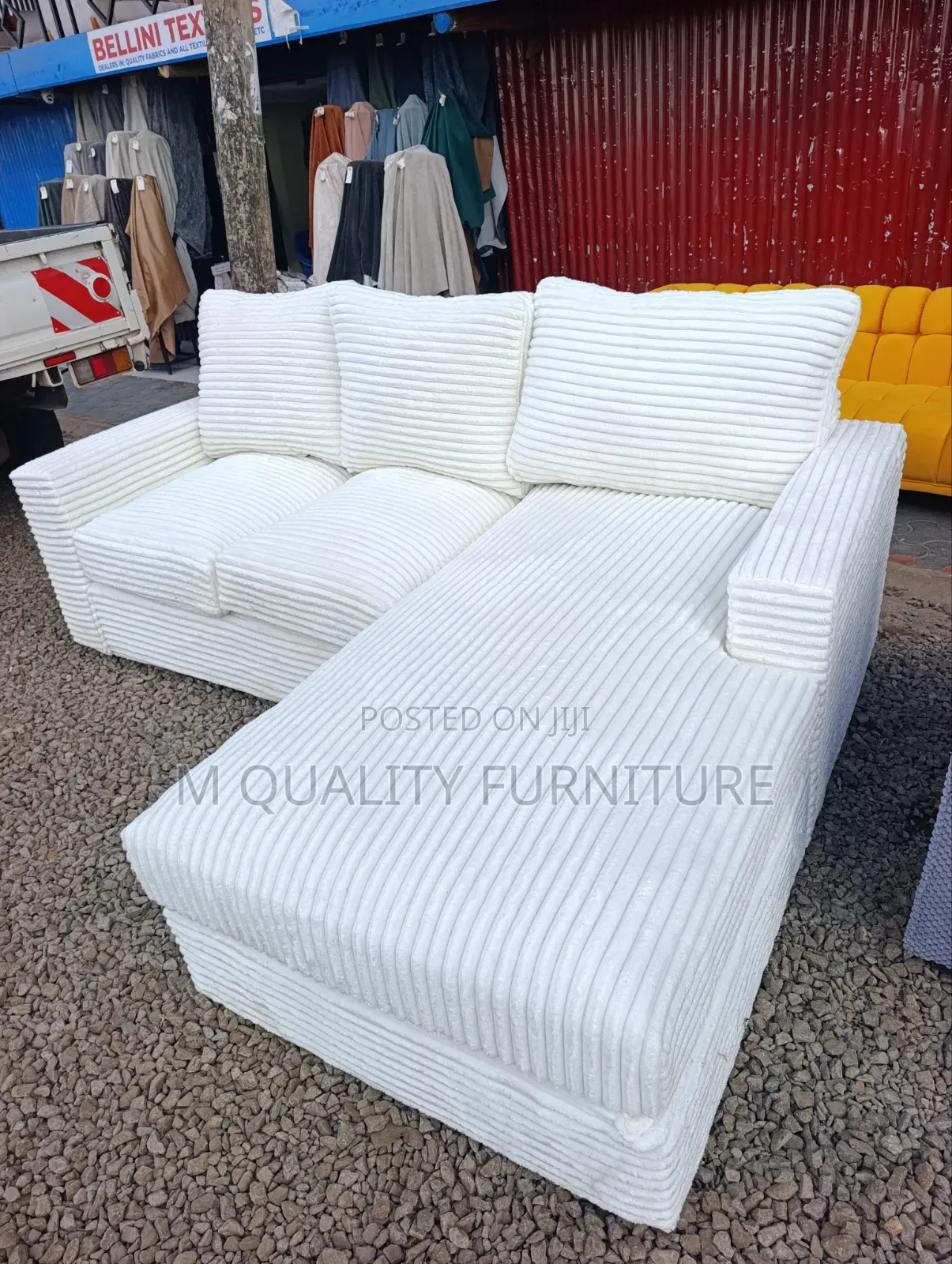 White Classic and Stylish Sofas-6 Seater
