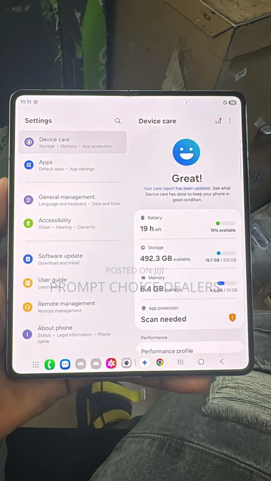 New Samsung Galaxy Z Fold 5 512 GB Gold