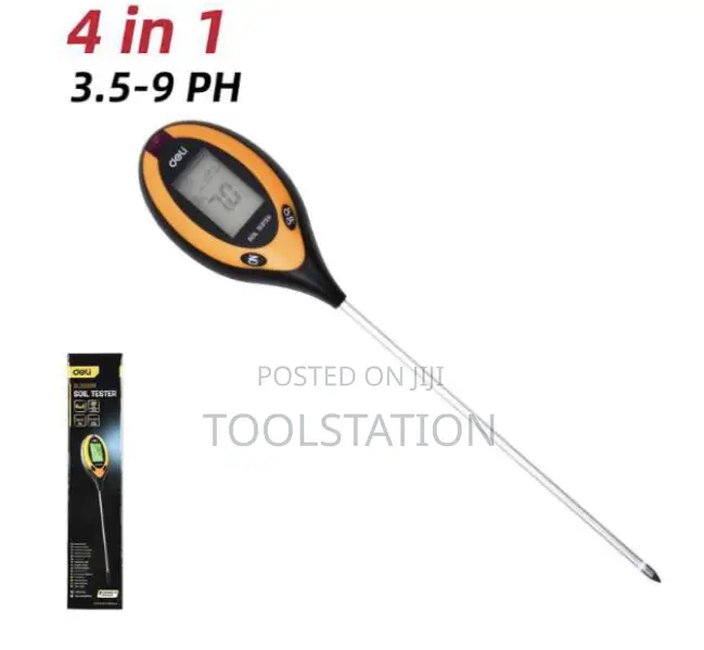 Soil Tester 310mm Probe Length 210mm Humidity, Light, Temp Edl333218