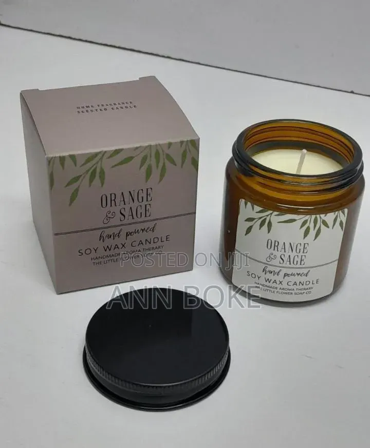 Decorative Scented Light Candles 
 *; Orange Sage, Lavender Bergamot