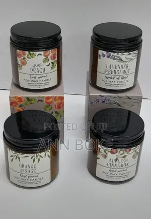 Decorative Scented Light Candles 
 *; Orange Sage, Lavender Bergamot