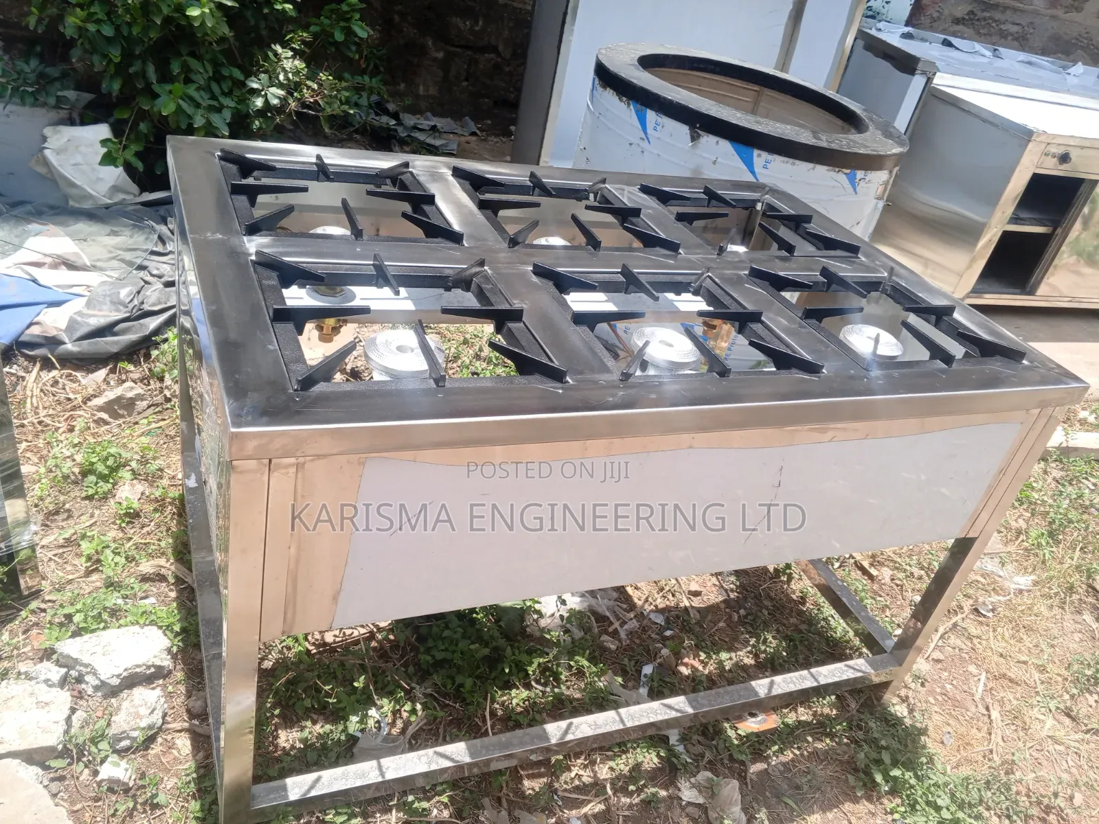 Heavy Duty 6 Burner Stainless Steel Gas Cooker