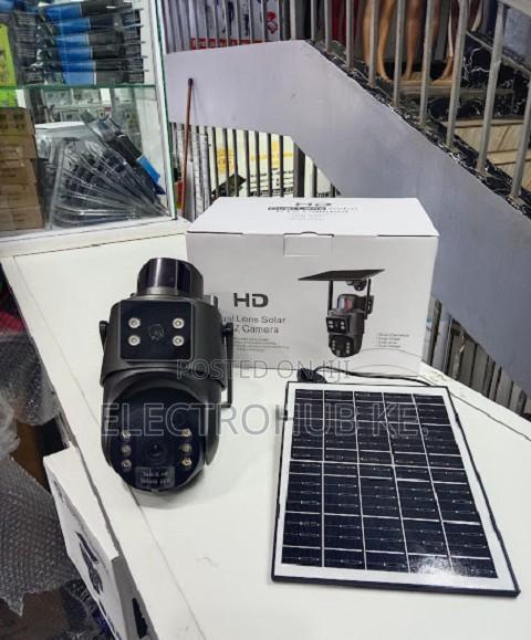 Dual Lens Solar CCTV Camera - Wireless Ubox Surveillance Kit