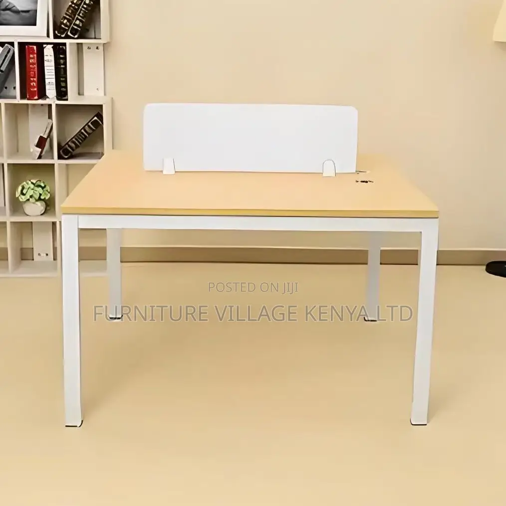 Steel Legs 2-Seater Office Workstation