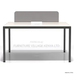 Steel Legs 2-Seater Office Workstation