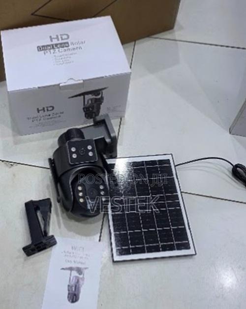 Wireless 4g Ubox Dual Lens Outdoor Solar Camera Full Color