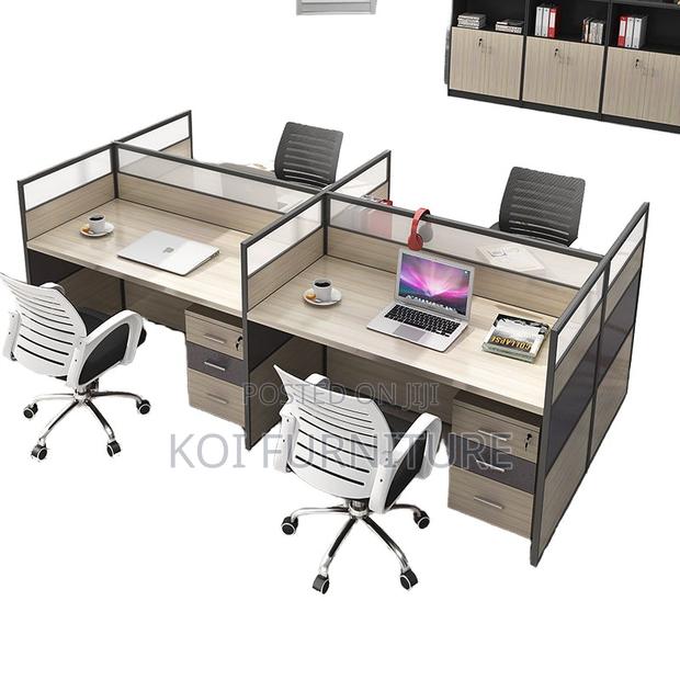 Office Workstation : Modern Style 4-Way Office Workstation - thumbnail 3