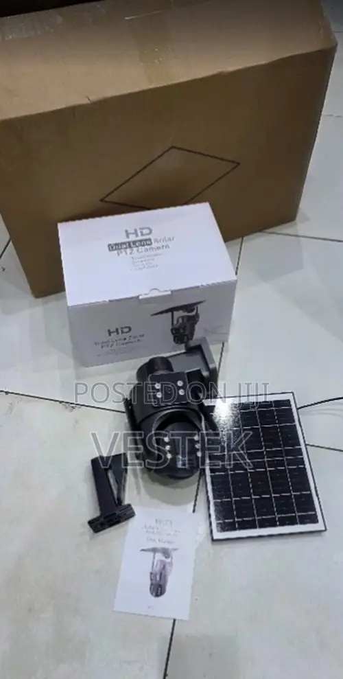6mp Ubox Dual Lens 4g Solar Camera Full Color With Audio