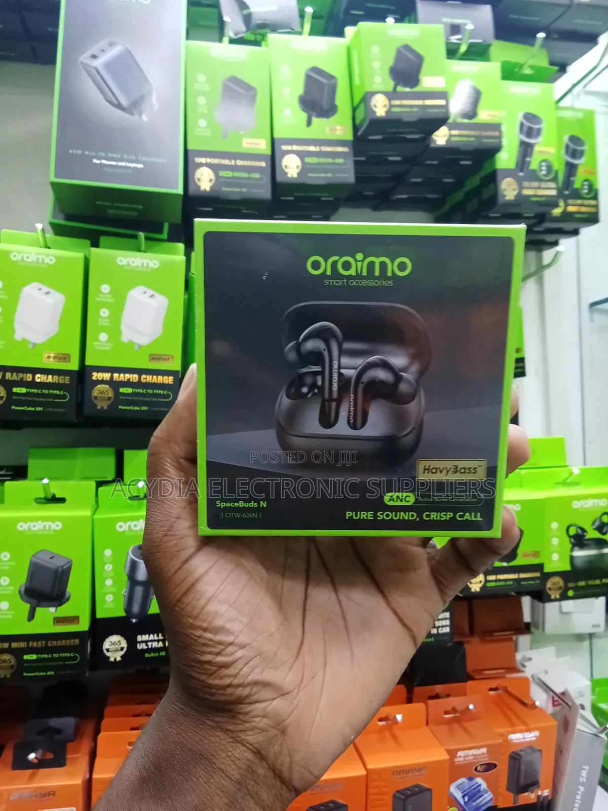 Oraimo Spacebuds N With Active Noise Cancellation Bluetooth Earbuds