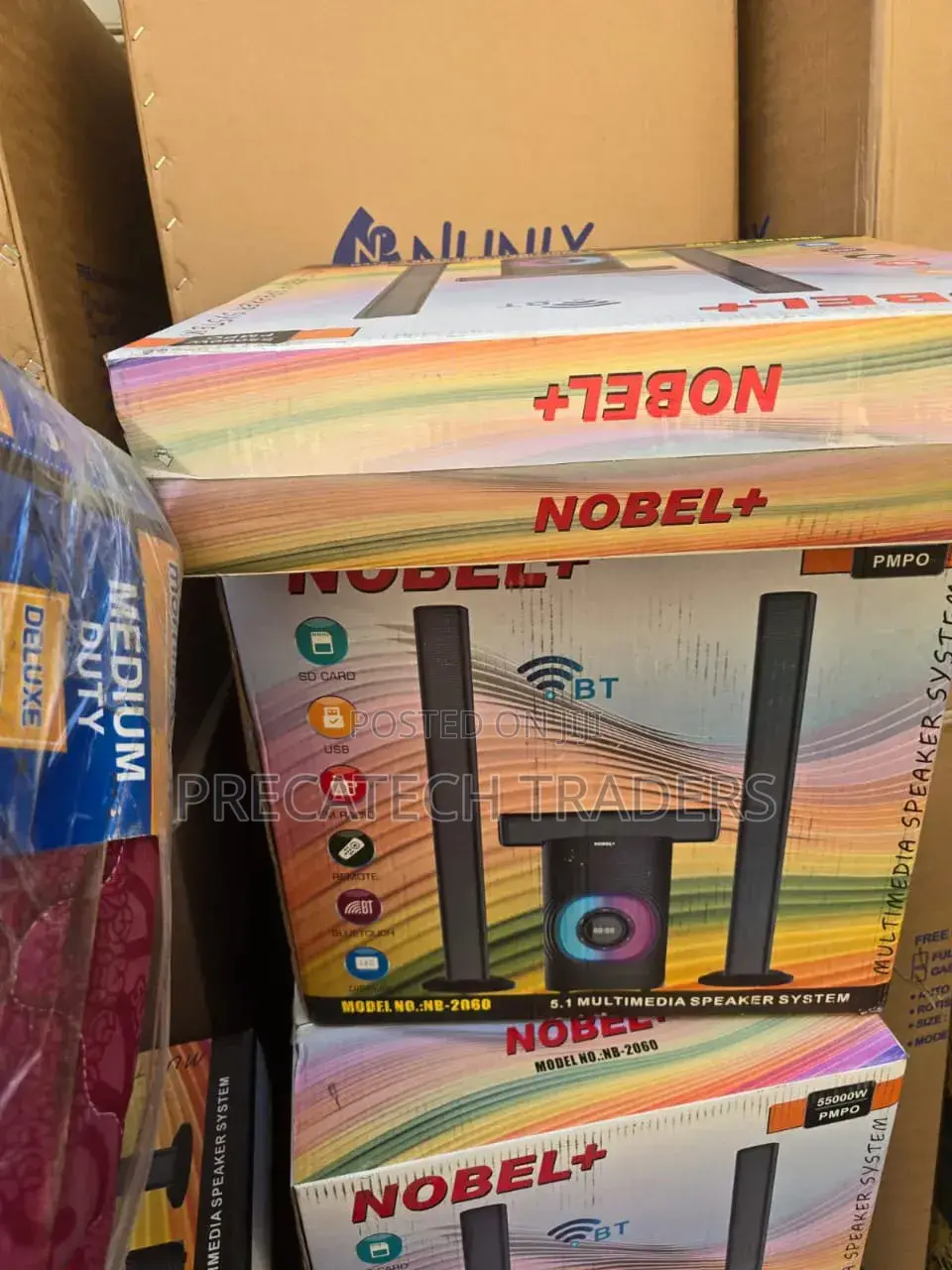 Nobel Nb-2060 5.1ch High Tech Multimedia Sound System Bt/Fm/Usb/Aux.