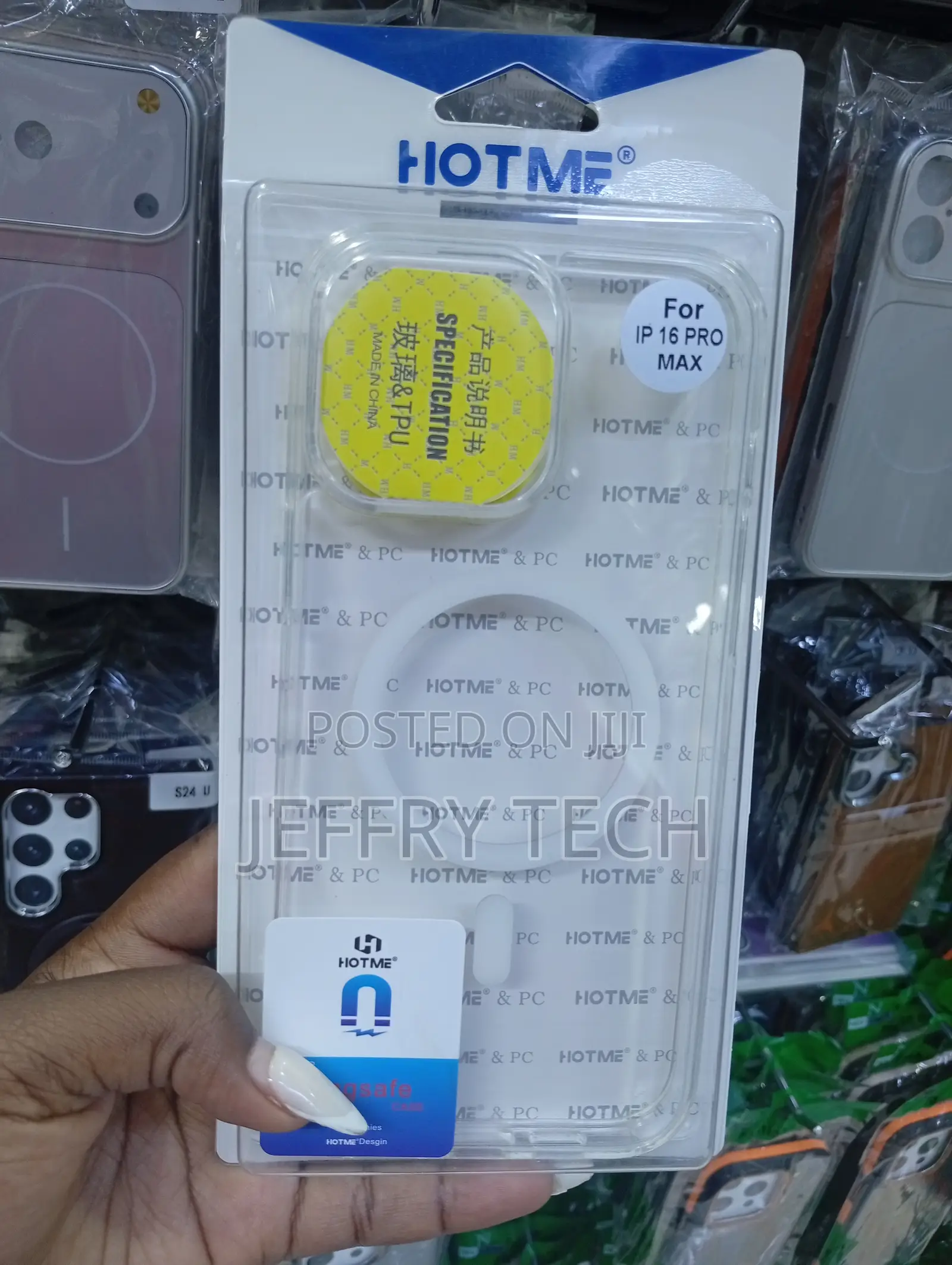 iPhone 16 Pro Max Glass Back Magsafe Compatible Case