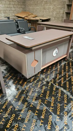 Office Desk : 2.4m Large L-Shaped Managerial Desk