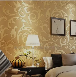 Gold Non Woven Wallpaper