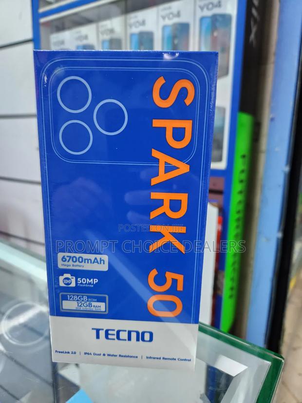 New Tecno Spark 50 128 GB Black