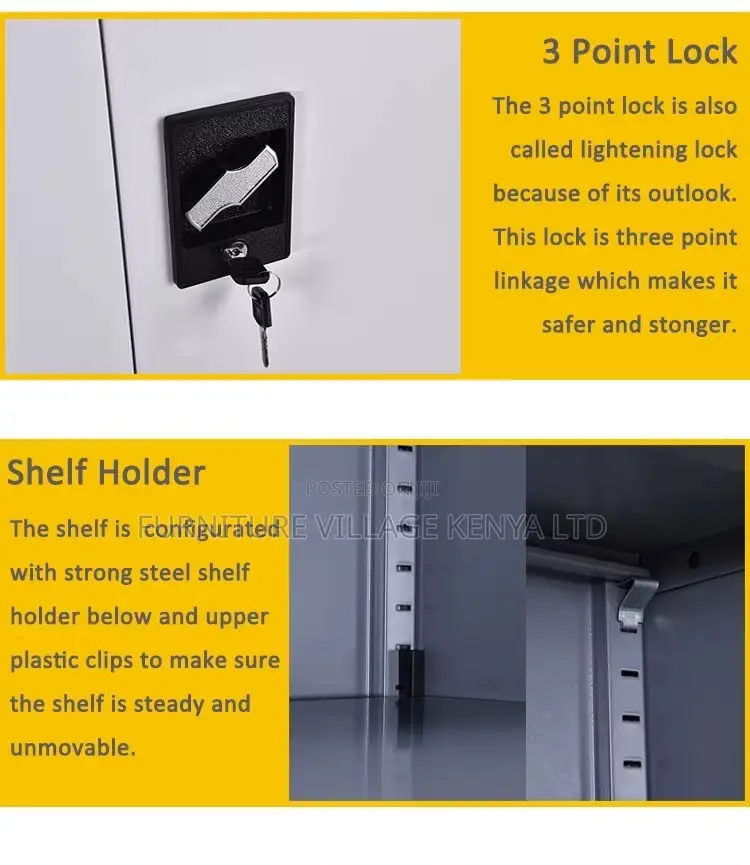 Modern 4-Door's Imported Filling Storage Cabinet