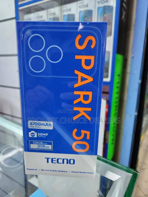 New Tecno Spark 50 128 GB Black - thumbnail 3