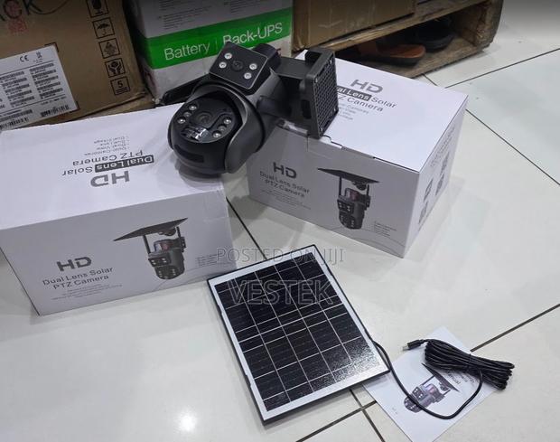 4g Dual Lens Ubox PTZ Solar Camera Full Hd 6mp Colored 2way Audio