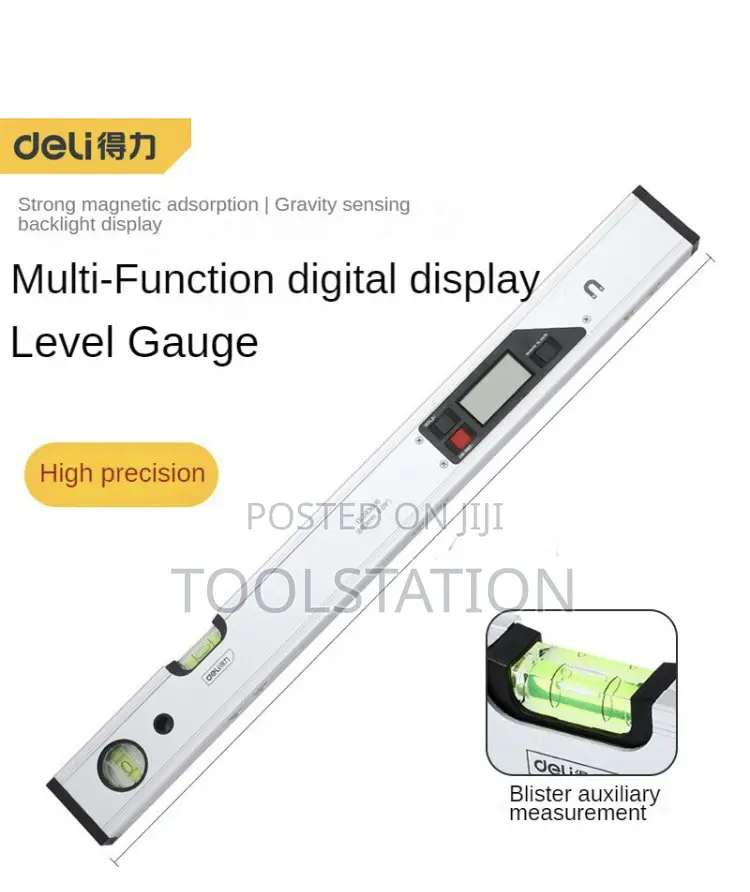 Digital Spirit Level Length:60cm Accuracy:0.5mm/M Dddl2936