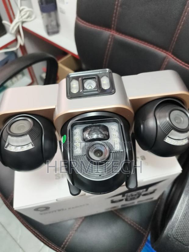 Triple Lens Eyes 4g Smart Solar Powered CCTV Outdoor Security