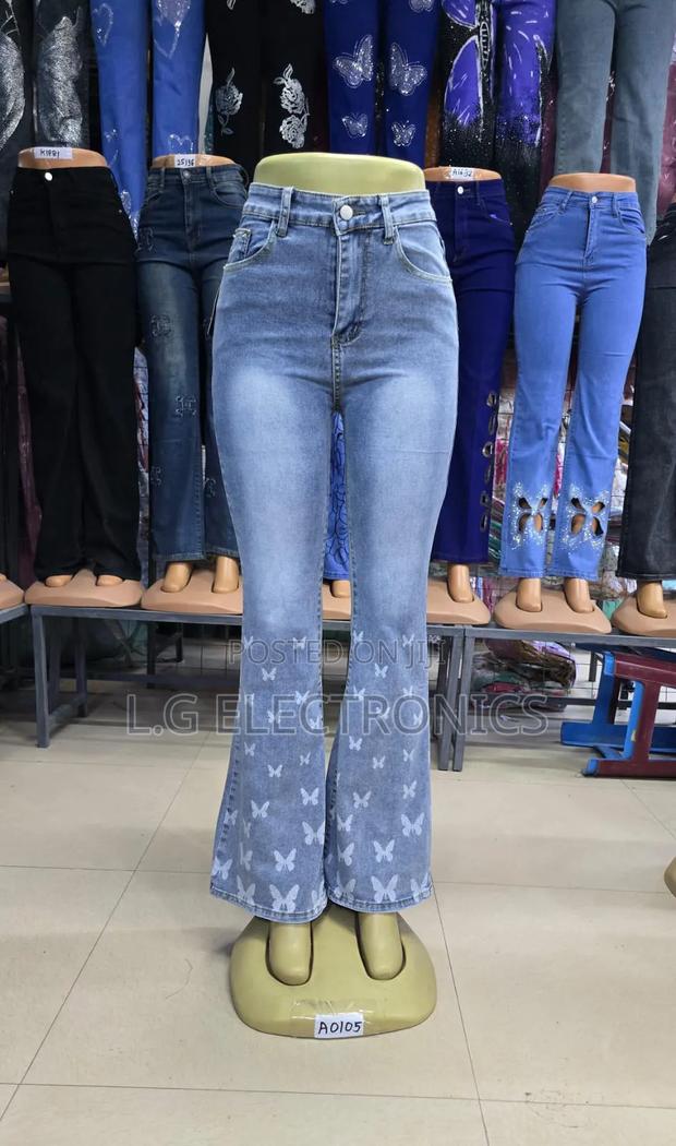 Wide Bottom Skinny Jeans