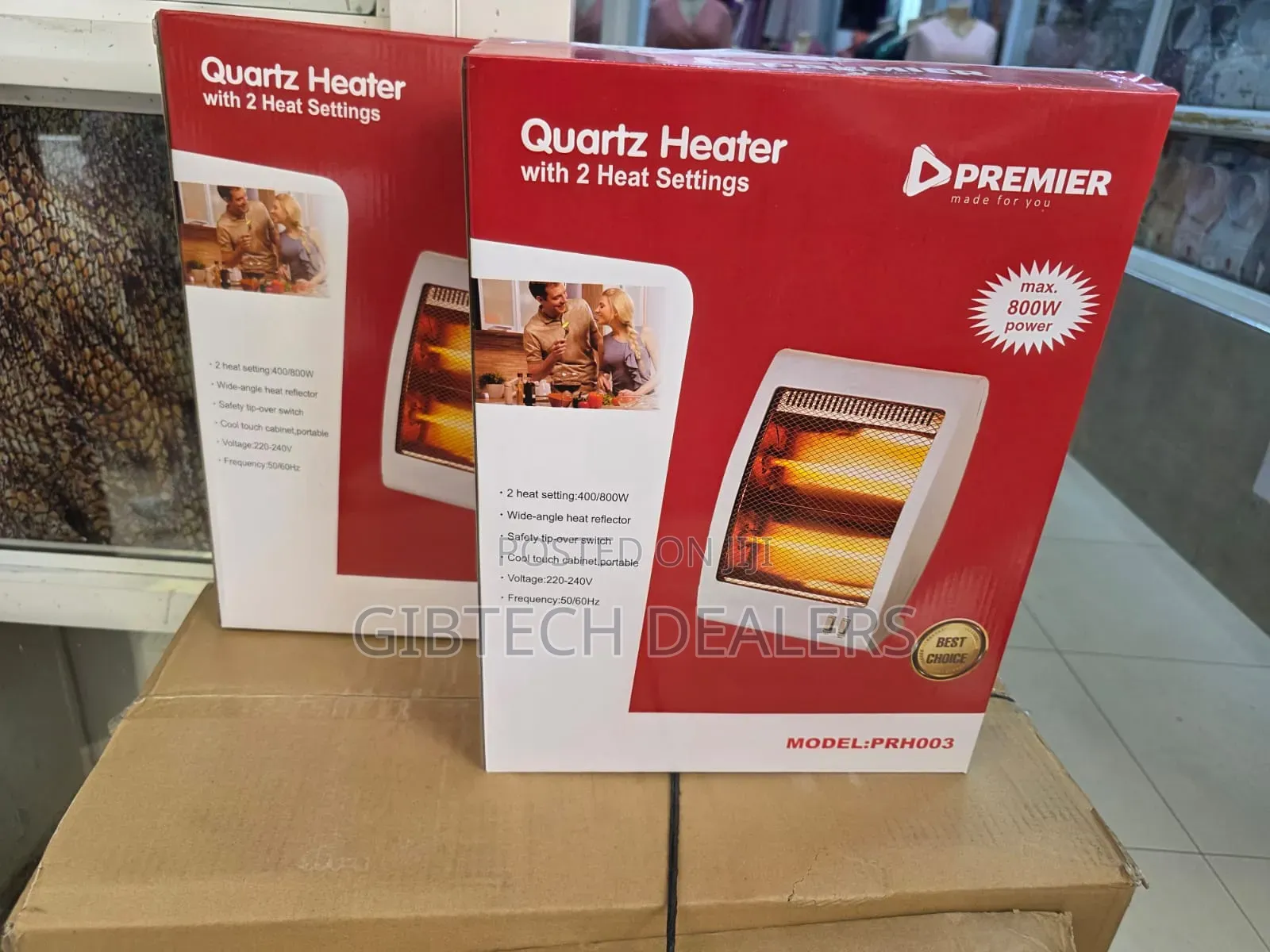Premier Quartz 800w Home Room Heater