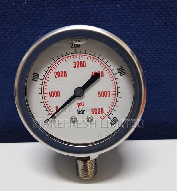 Pressure Gauge 400bar 2.5 Dial - thumbnail 2
