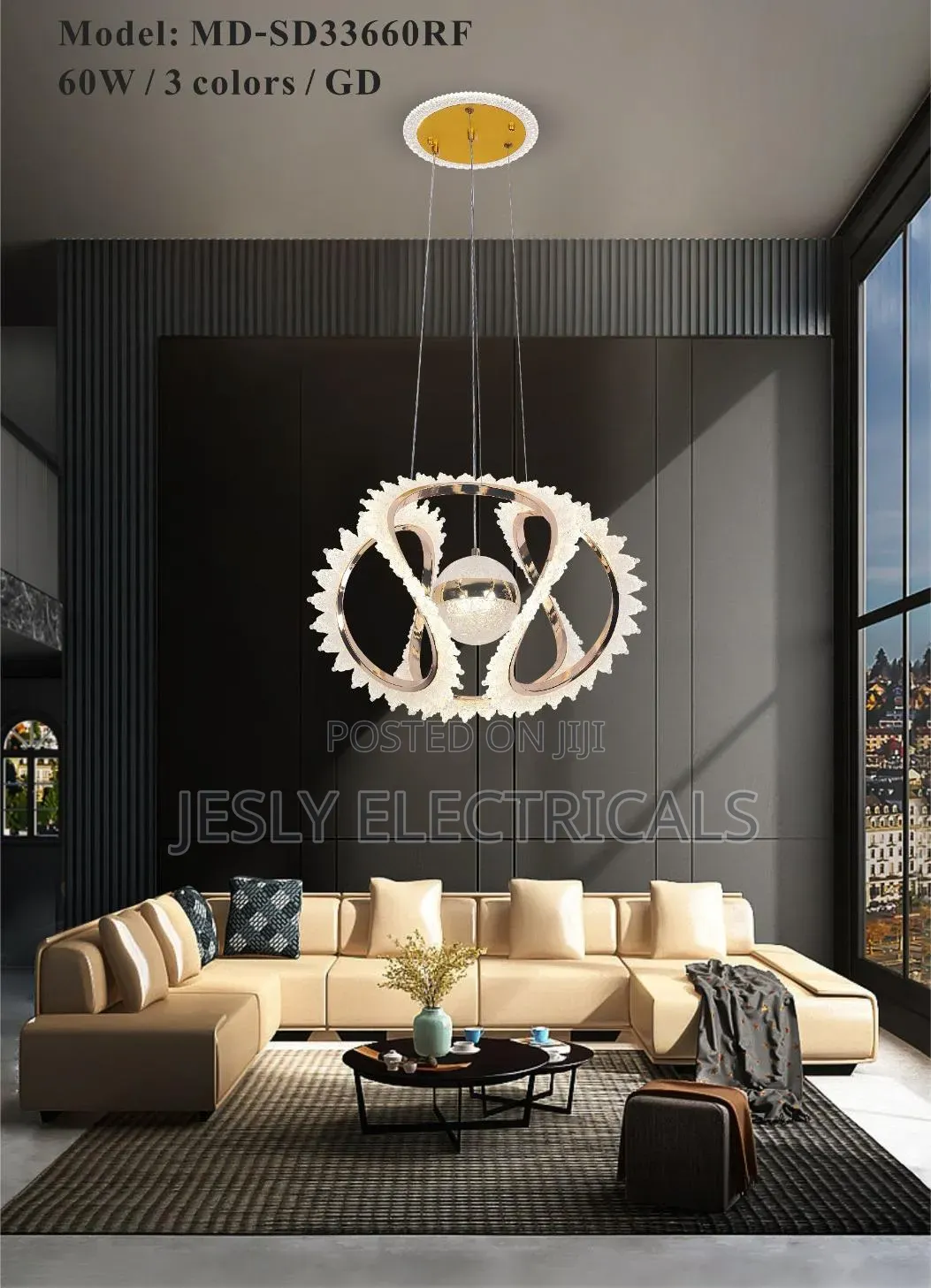 Tricolor Chandelier