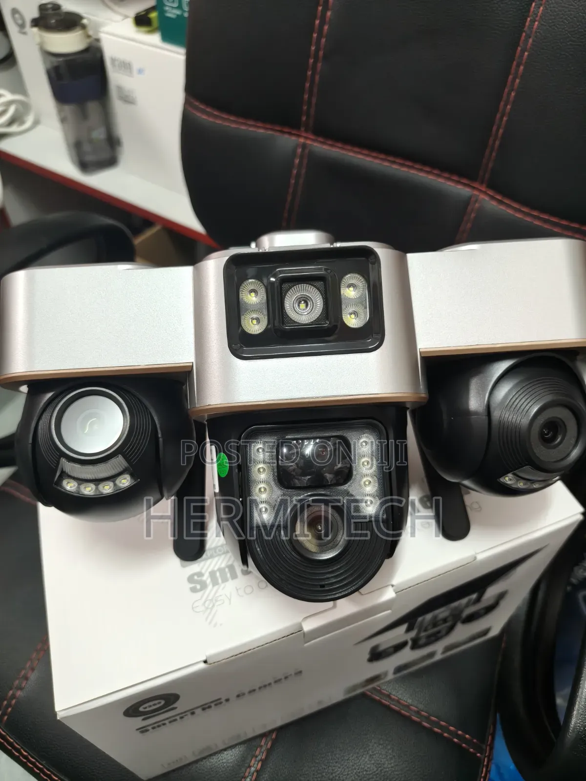 Two Way Audio Triple Lens 4g Smart Solar Energy Powered Camera