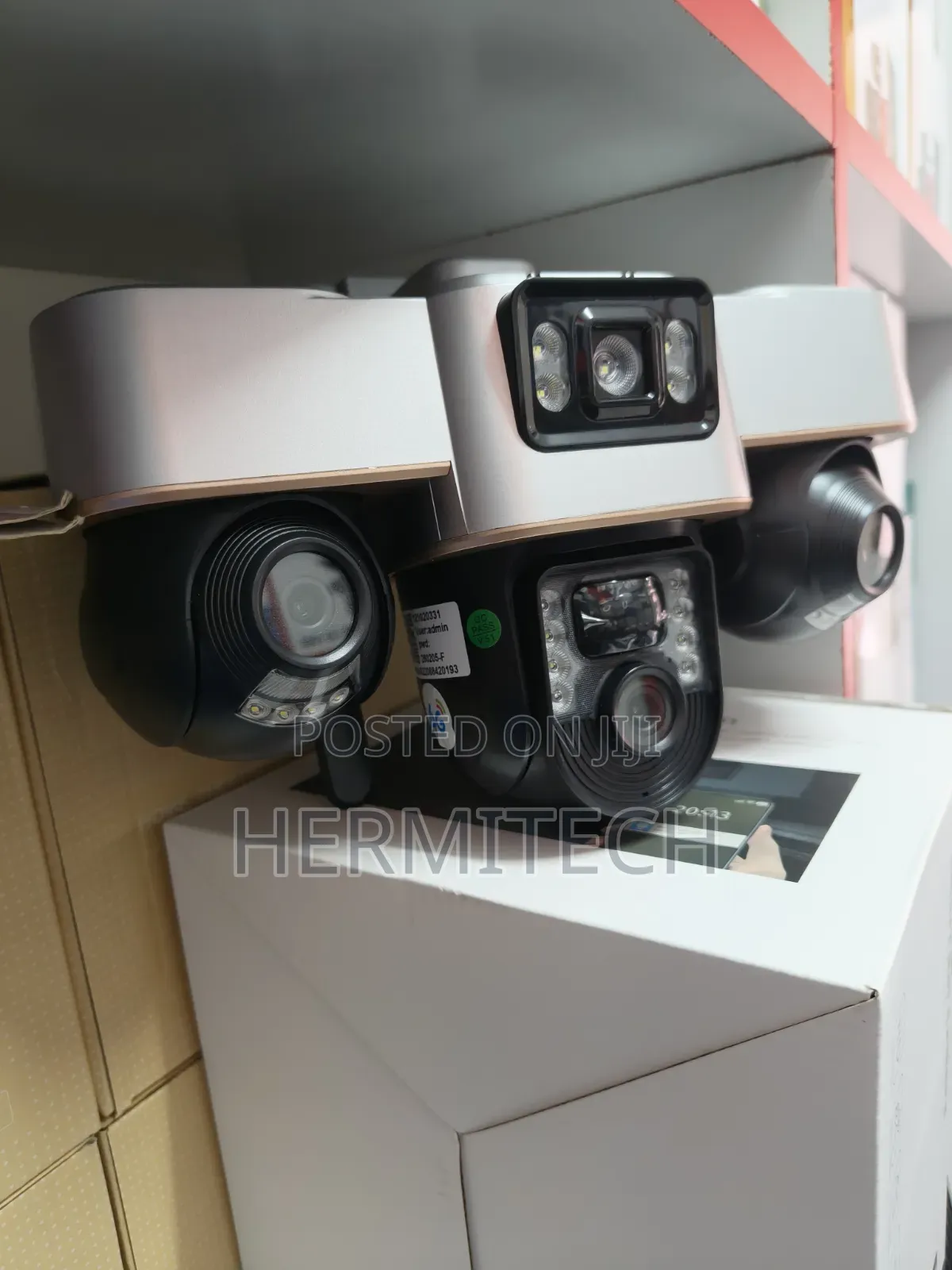 V380 Ai Triple Lens Solar Powered CCTV 4g Model 3-Eyes