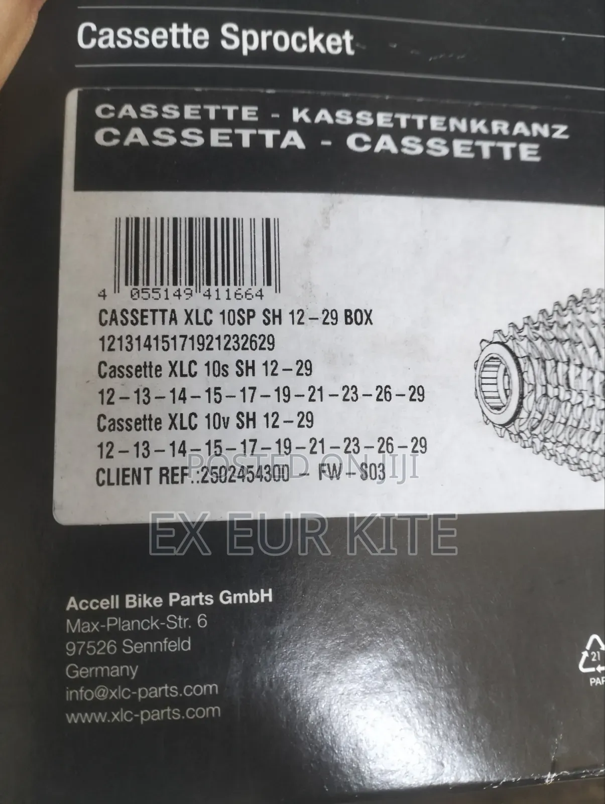 10 Speed Cassette And Chain Xlc