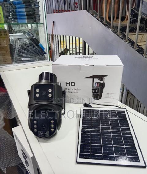 Ubox Solar Security Camera - Dual Lens PTZ Waterproof CCTV
