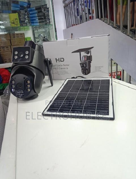 Wireless Solar CCTV Camera - Dual Lens Smart Security Solution Ubox