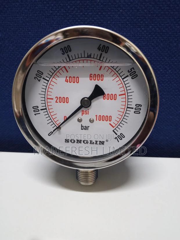 Pressure Gauge 700bar 4" (10000 Psi)