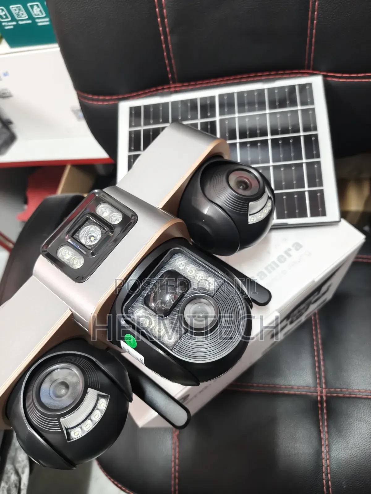 Triple Lens 4g Solar Camera Cloud Storage/Sd Storage Outdoor CCTV