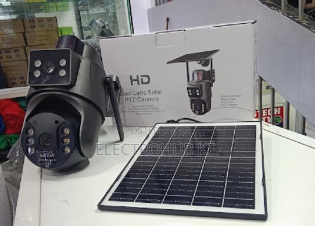 Solar PTZ Wifi Camera - Dual Lens Remote Securit Device Ubox Camera