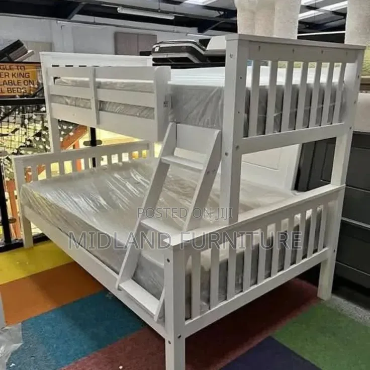 White Double Decker Bunk Beds