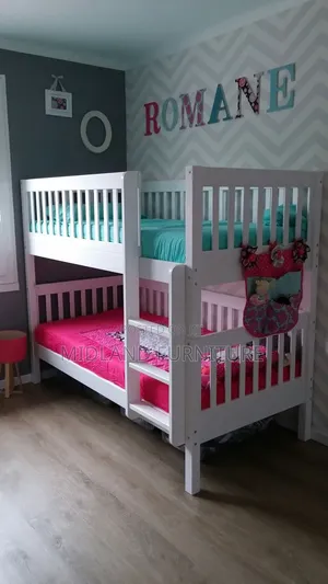 White Double Decker Bunk Beds
