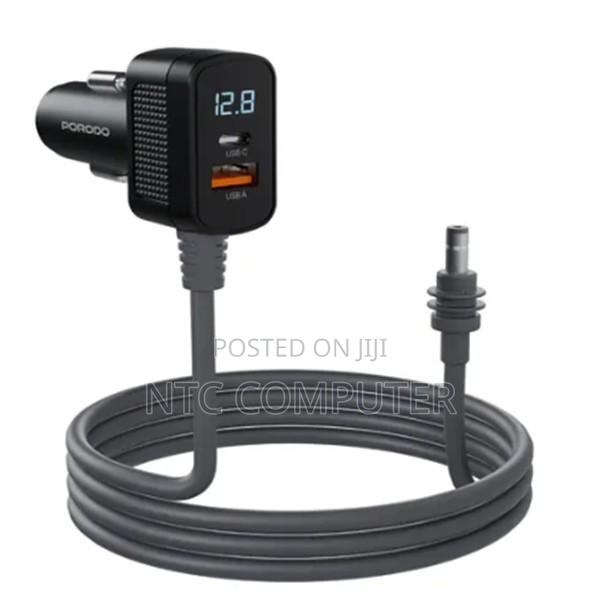 Porodo 60w 3m Starlink Car Charger With Dual Port and Led Display