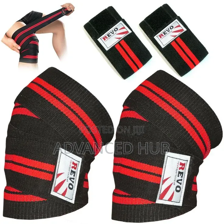 Knee Wraps Weight Lifting Bandage Straps